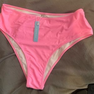 Cupshe bathing suit - bikini bottom. Hot pink. NWT. Size L.